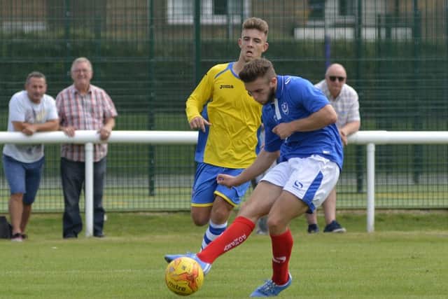 Pompey Academy striker Liam Sayers Picture: Neil Marshall