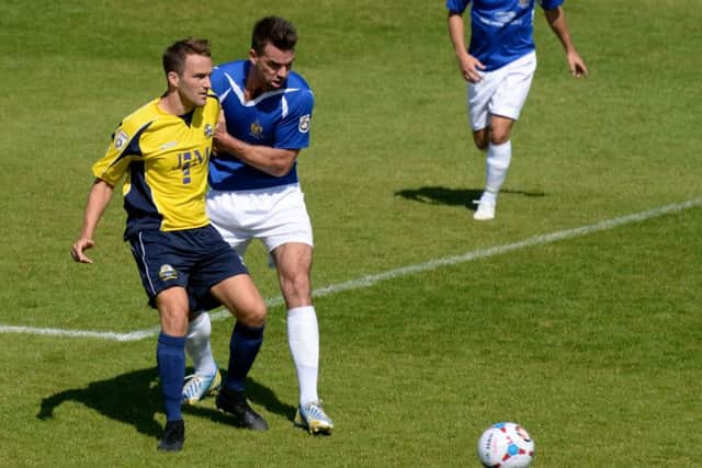 Justin Bennett netted from the spot for Borough. Picture: Paul Jacobs