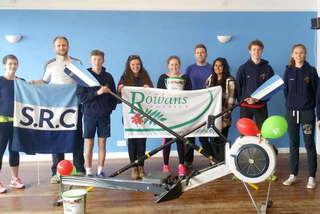 Southsea Rowing Club took part in a 24-hour charity rowathon for The Rowans Hospice.