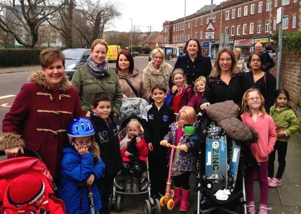 Mums in Cosham campaigned for a new road crossing to improve road safety Picture: Rob New
