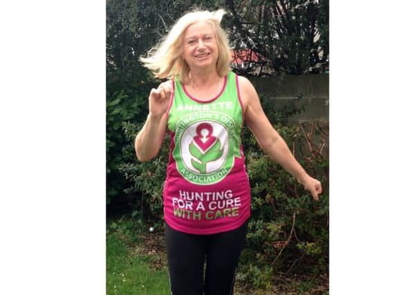 Annette Ablitt, 54, from Drayton, who is running the London marathon in memory of her late partner Craig McConnachie