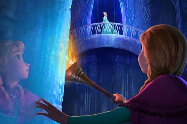Elsa and Anna in Frozen