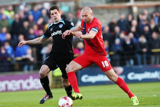 Danny Hollands in action against York. Picture: Joe Pepler