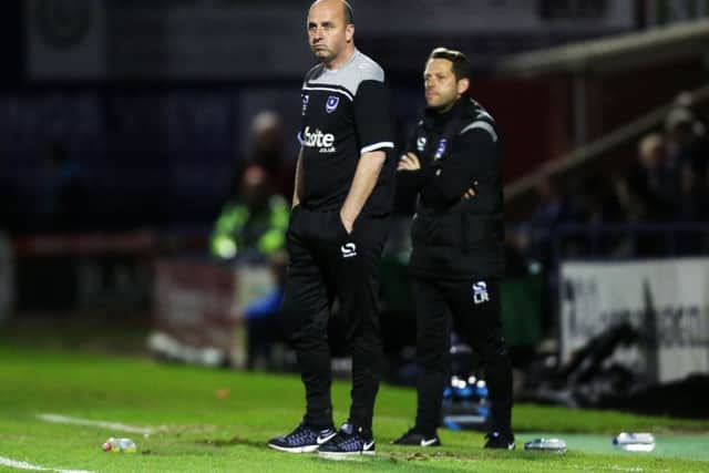 Pompey boss Paul Cook. Picture: Joe Pepler