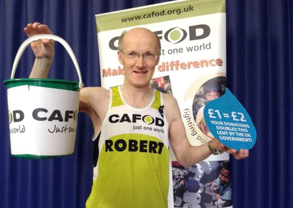 Robert Corry is running for Cafod in the London Marathon