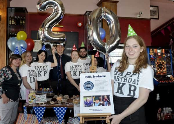 Staff at The Isambard Kingdom Brunel, in Guildhall Walk, Portsmouth, celebrate the pub's 20th anniversary