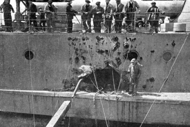 HMS Warspite damage battle of Jutland 1916
