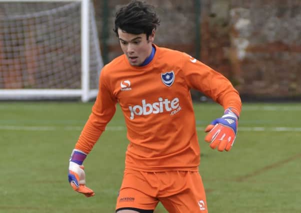 Pompey Academy keeper Nick Hall Picture: Neil Marshall