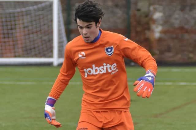 Pompey Academy keeper Nick Hall Picture: Neil Marshall