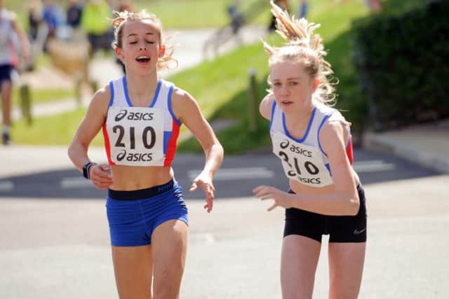 Saffron Moore and Charlotte Bullard. Picture: Allan Hutchings (160410-197)