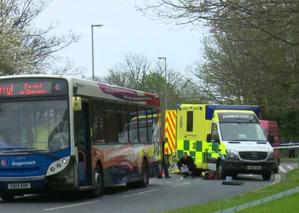 A 59-year-old woman has been hit by a bus in Portsmouth

Picture: Jason Kay