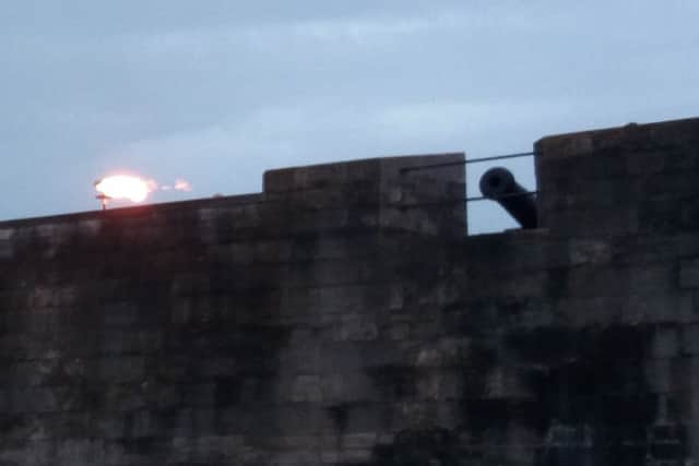 The beacon lit at Southsea Castle for the Queen's 90th birthdayPicture: Ellie Pilmoor