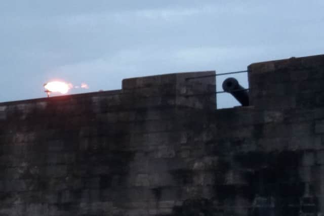 The beacon lit at Southsea Castle for the Queen's 90th birthday

Picture: Ellie Pilmoor