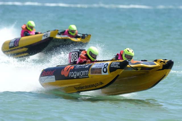ThunderCat speedboat racing off Southsea last year