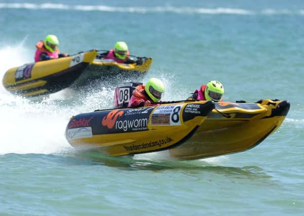 ThunderCat speedboat racing off Southsea last year