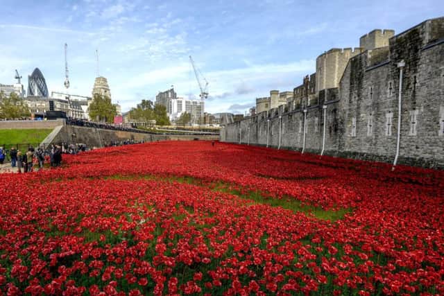 The Weeping Window display at the Tower of London
