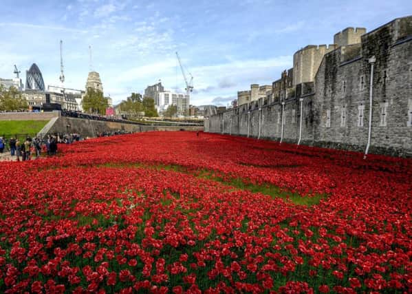 The Weeping Window display at the Tower of London