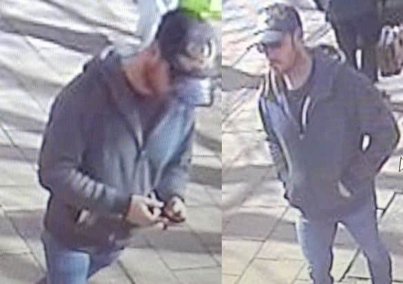 CCTV still of a man spotted in Queen Street, Portsea, on April 9 before the hammer attack in Shearer Road on April 11