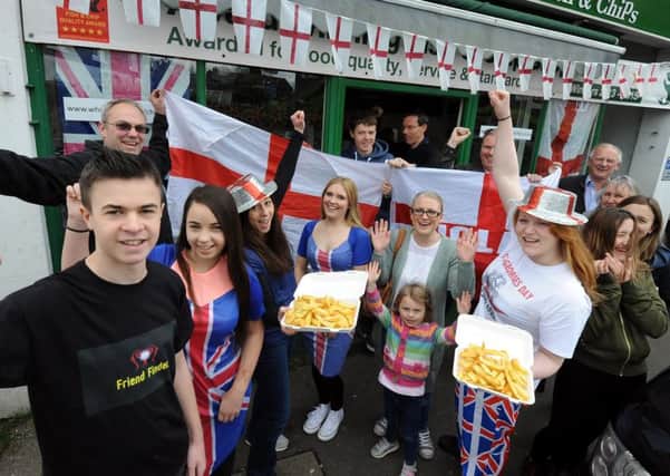 Whistlers fish and chip shop in Westbourne had a charity fun day to raise money for the charity started by Lewis Hine, left Picture: Kate Shemilt
