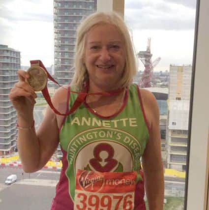 Annette Ablitt with her medal