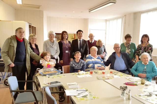 Alan Mak MP with the Emsworth Day Out scheme users and volunteers