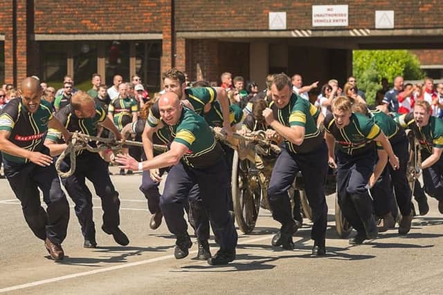 Field gun competition at HMS Collingwood's open day Picture: Keith Woodland