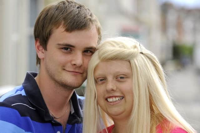 Natalie Turner  with her boyfriend John Daniells