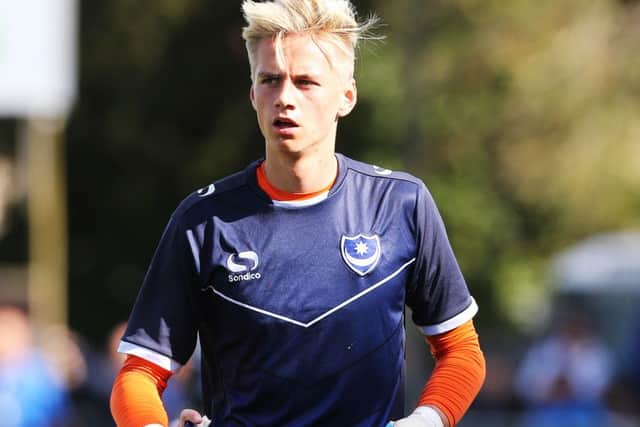 Pompey keeper Alex Bass Picture: Joe Pepler