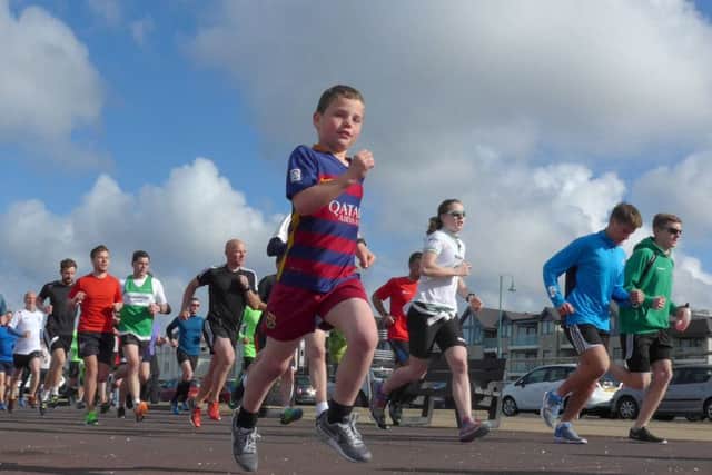 Runners start Lee-on-the-Solent parkrun on Saturday. Picture: Mick Young (160483-03)