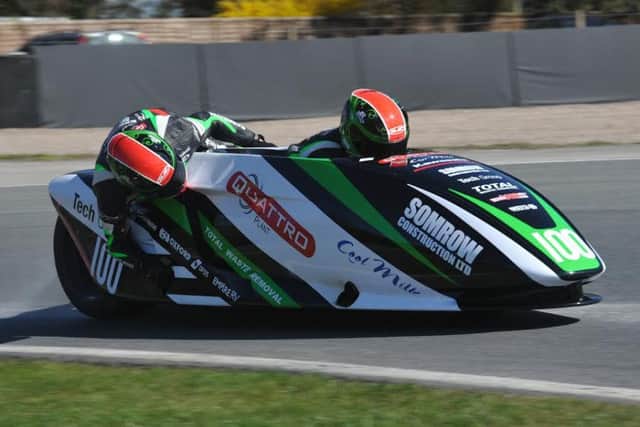 Ricky Stevens and Ryan Charlwood in action at Oulton Park Picture: John Mushet