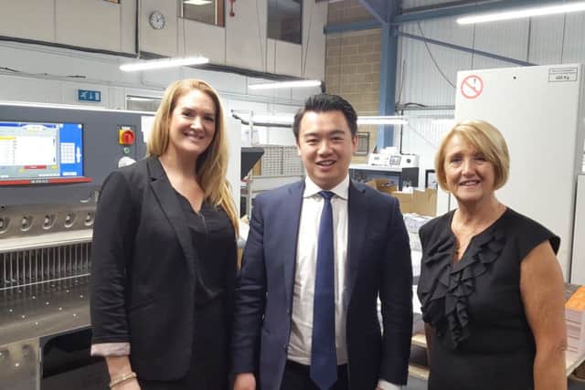 Alan Mak MP meets Senator Press Directors (Left to right) Zoe Fisher and Maureen Cocker