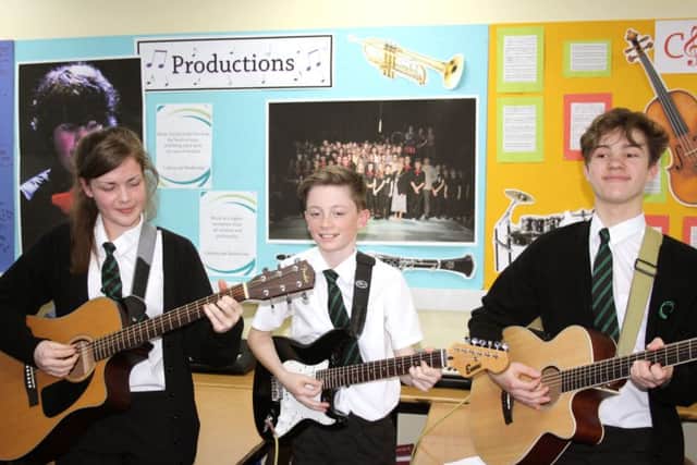 Youngsters rehearsing for their big performance