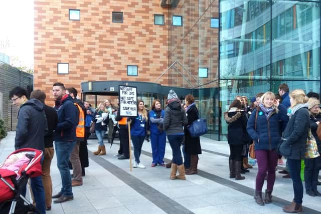Junior doctors' strike at Queen Alexandra Hospital in Cosham