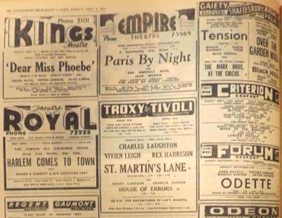 Just some of the places of entertainment in Portsmouth in the 1950s. This is just half the page.