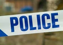 There has been a strong police presence in the road