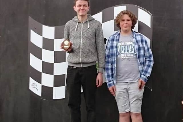 Archie Hayward (15), of Havant, and Tim Troth (15) of Elsted, were first and second in the under 16s class