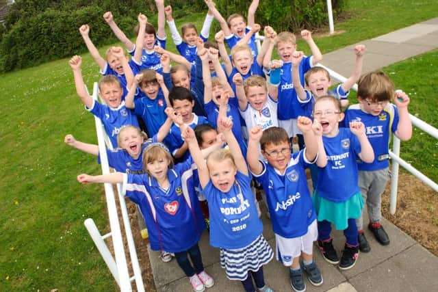 Children at Purbrook Infants on Blue Day last year