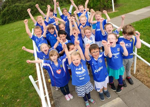 Children at Purbrook Infants on Blue Day last year