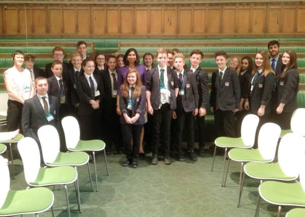 Pupils from Henry Cort visited Parliament