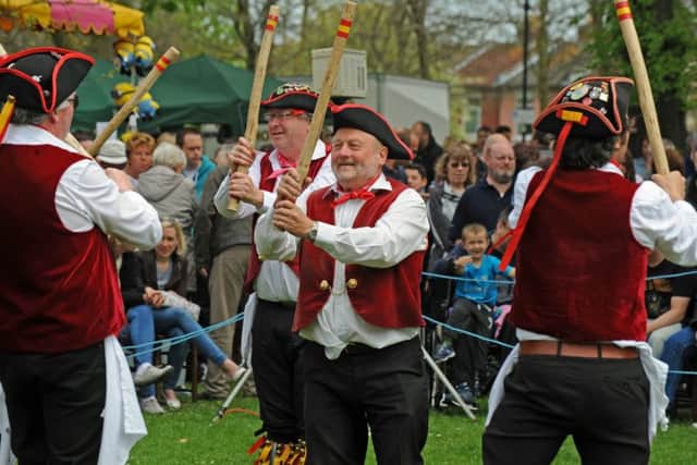 Morris dancers at last year's St Mary's Church May Fayre