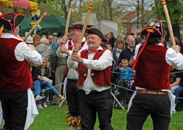 Morris dancers at last year's St Mary's Church May Fayre