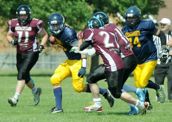 Portsmouth Dreadnoughts, blue, are chasing their first win of the season   Picture: Paul Jacobs