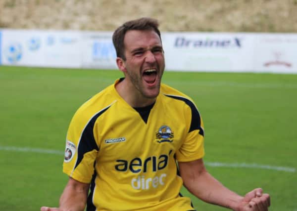 Gosport Borough striker Justin Bennett Picture: Keith Fuller (KF Photography)