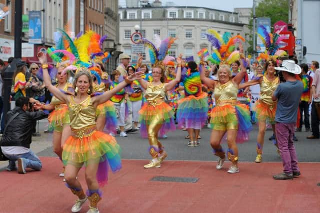 Raw Samba lead last year's Portsmouth Pride Parade