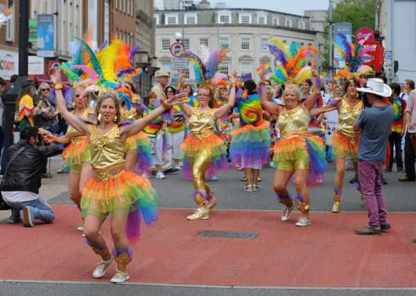 Raw Samba lead last year's Portsmouth Pride Parade