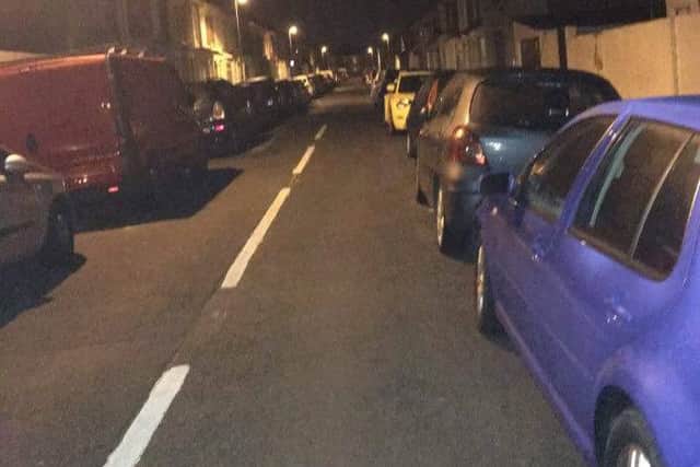 Picture taken by Ivelina Antonova of problems parking in Chichester Road, North End, Portsmouth