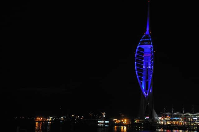 The Spinnaker Tower will go blue for Blue Day on Friday