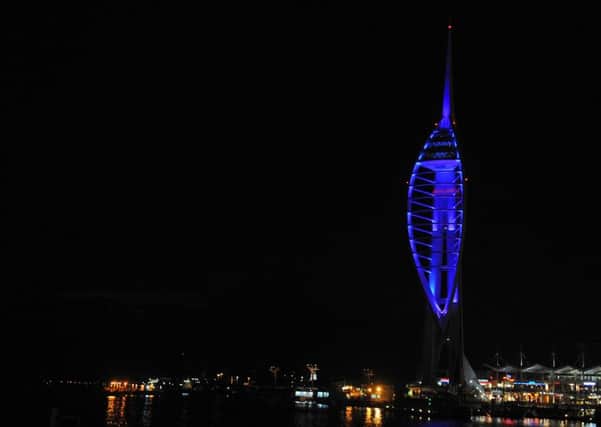 The Spinnaker Tower will go blue for Blue Day on Friday