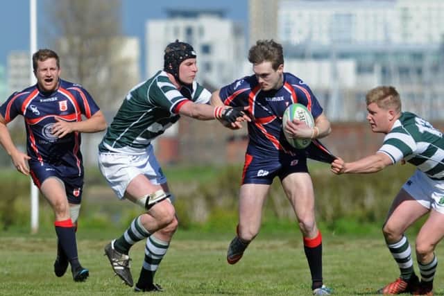 Portsmouth's Curtis Barnes scored a try as Hampshire beat Dorset & Wilts 44-13 Picture: Ian Hargreaves