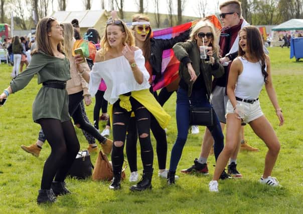 People dancing at the Summer Show (160501-1841)